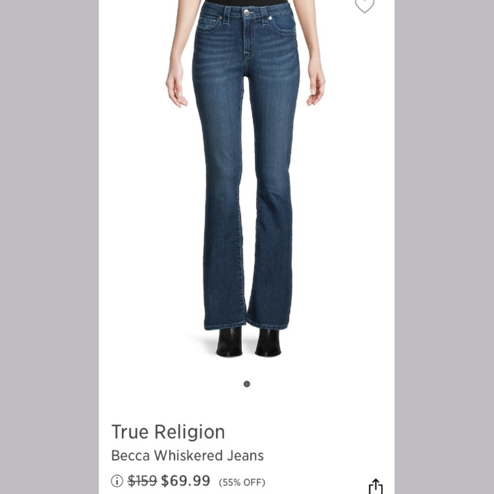 Boot cut jeans worn twice